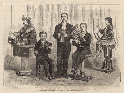 Automatas de Maskelyne y Cooke en el Salón Egipcio de English School