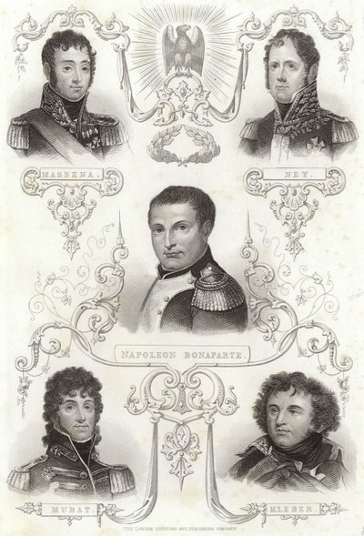 Massena, Ney, Napoleón Bonaparte, Murat y Kleber de English School