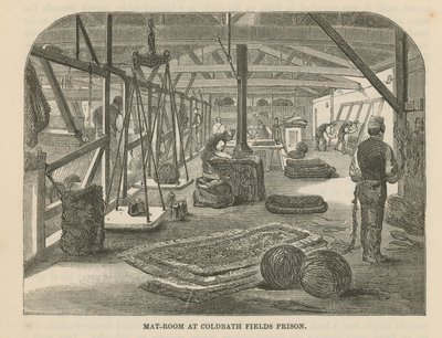 Sala de esteras en la Prisión de Coldbath Fields de English School