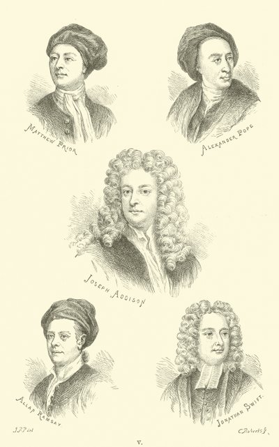 Matthew Prior, Alexander Pope, Joseph Addison, Allan Ramsay, Jonathan Swift de English School