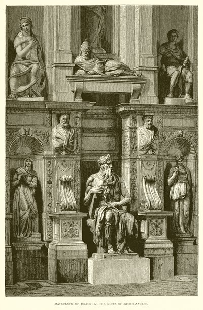 Mausoleo de Julio II; El Moisés de Miguel Ángel de English School