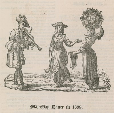 Baile del Primero de Mayo en 1698 de English School
