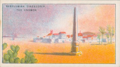 Medición del tiempo: El Gnomon (litografía en color) de English School