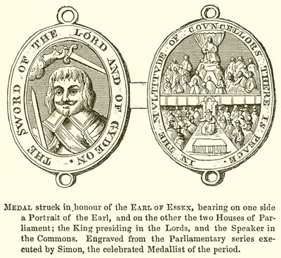 Medalla en honor del Conde de Essex de English School