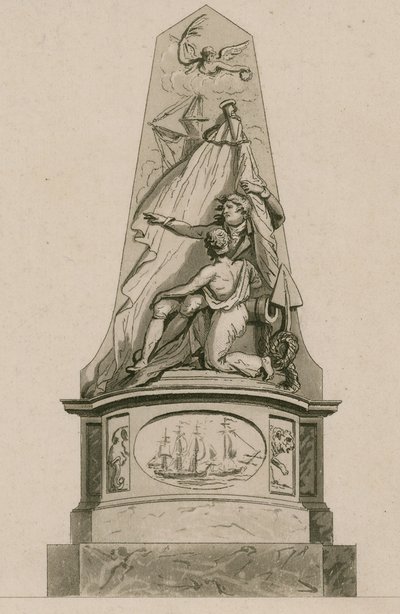 Memorial al Capitán Edward Cooke, Abadía de Westminster, Londres de English School