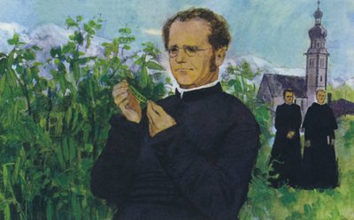 Mendel estudiando en el monasterio de English School