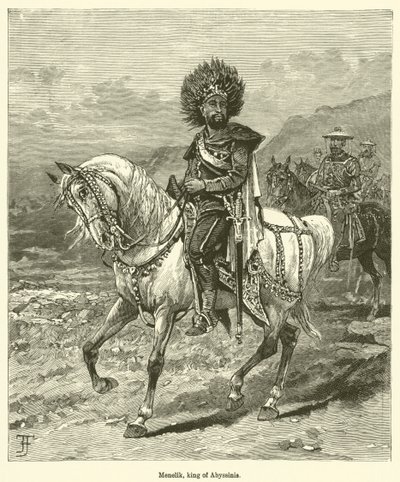 Menelik, rey de Abisinia de English School