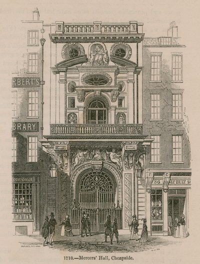 Mercers Hall, Cheapside, Londres de English School