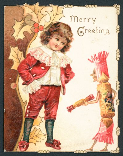 Tarjeta de Navidad de Felices Fiestas de English School