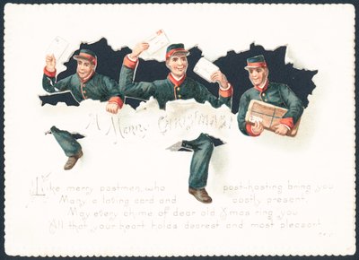 Carteros alegres, tarjeta de Navidad de English School