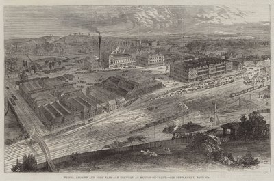 Cervecería de Pale-Ale de Messers Allsopp and Sons en Burton-on-Trent de English School