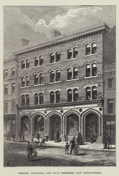 Locales de Messers Chappell and Company, New Bond-Street de English School