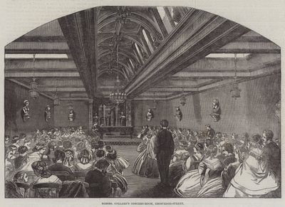 Sala de conciertos de Messers Collard, Grosvenor-Street de English School