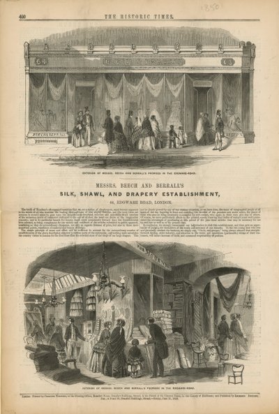 Establecimiento de Seda, Chal y Drapería de Breech y Berrall de English School