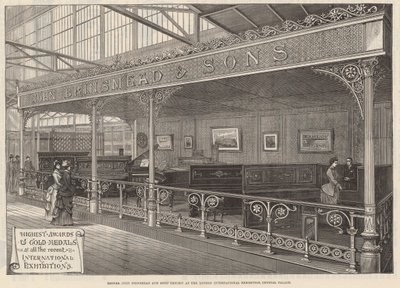 Exhibición de Messrs John Brinsmead and Sons en la Exposición Internacional de Londres, Palacio de Cristal de English School