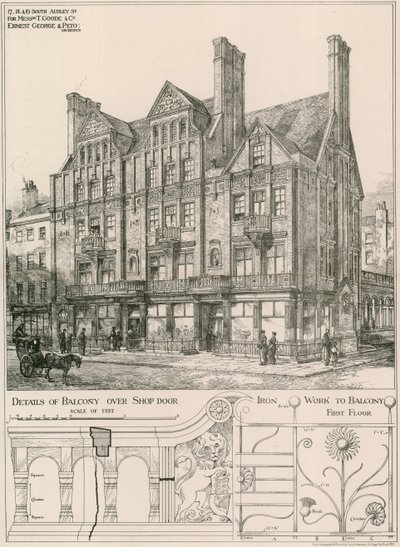 Messrs T Goode & Co., 17, 18 y 19 South Audley Street, Londres de English School