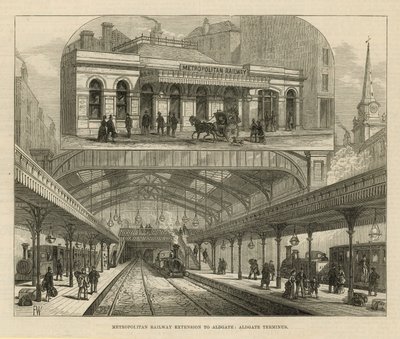 Extensión del Ferrocarril Metropolitano a Aldgate de English School