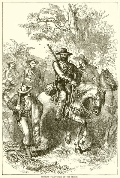 Filibusteros mexicanos en marcha de English School