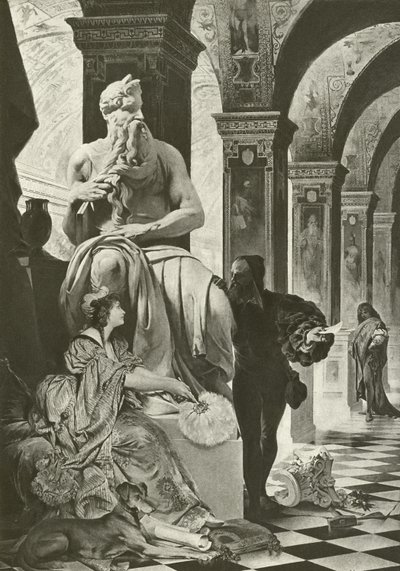 Miguel Ángel y Vittoria Colonna (grabado) de English School