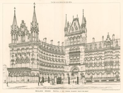 Midland Grand Hotel, Sir George Gilbert Scott, arquitecto de English School