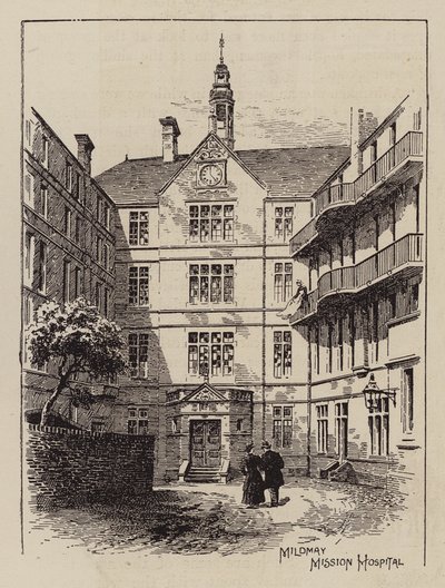 Mildmay Mission Hospital (grabado) de English School