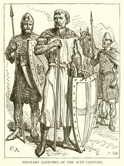 Trajes militares del siglo XI de English School