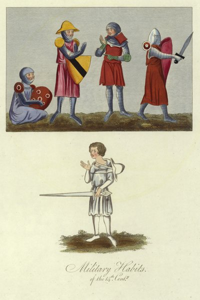 Hábitos militares del siglo XIV de English School