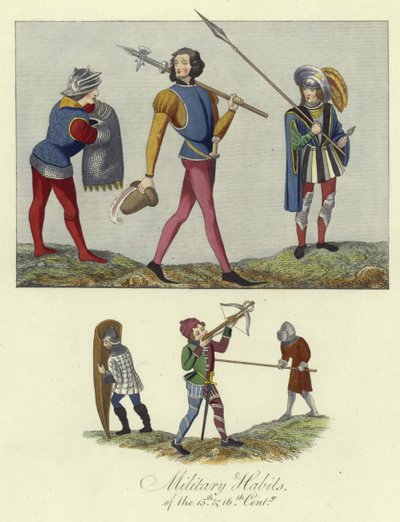 Hábitos militares de los siglos XV y XVI de English School