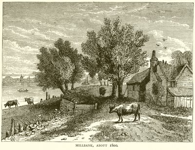 Millbank, alrededor de 1800 de English School