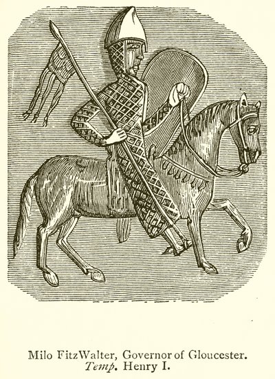 Milo FitzWalter, gobernador de Gloucester. Temp. Enrique I de English School
