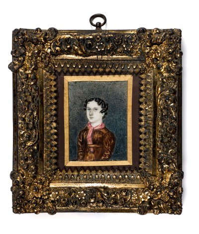 Miniatura de Anne Lister de Shibden Hall (acuarela sobre papel) de English School
