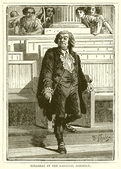 Mirabeau en la Asamblea Nacional de English School