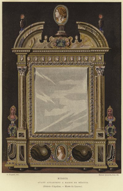 Espejo que perteneció a María de Médici, Reina de Francia de English School