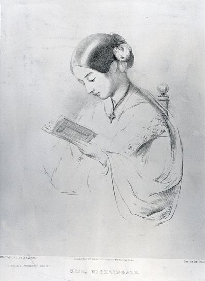 Señorita Florence Nightingale (1820-1910) 1854 de English School