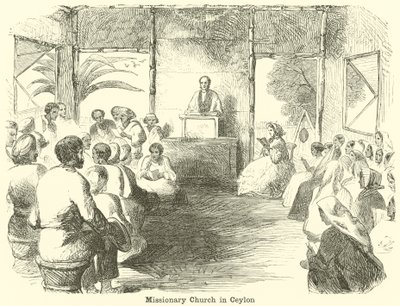 Iglesia misionera en Ceilán de English School