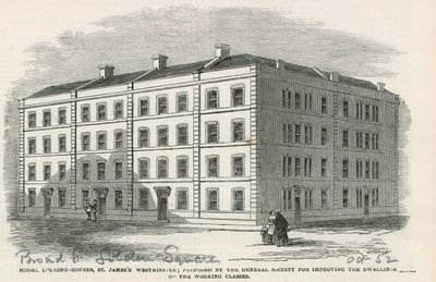 Casas de alojamiento modelo, St Jamess Westminster de English School