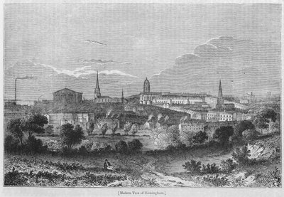 Vista moderna de Birmingham de English School