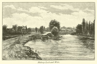 Esclusa y presa de Molesey de English School