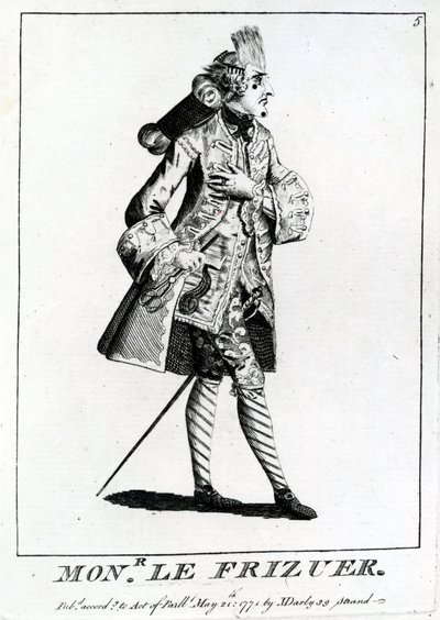 Mons. Le Frizuer, 1771 de English School