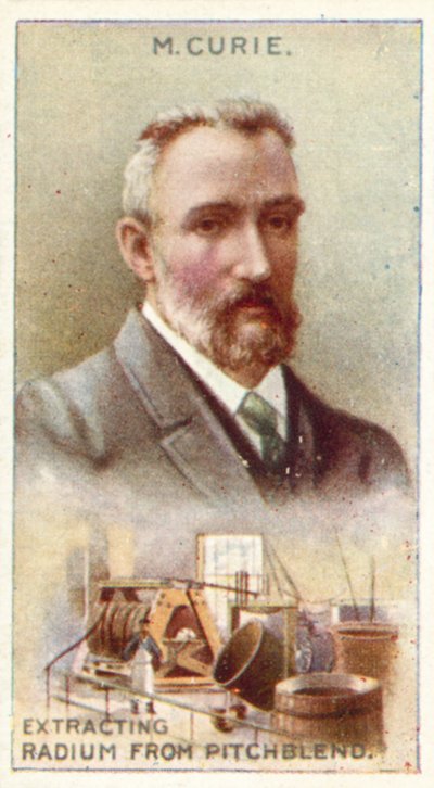 Monsieur Curie, extrayendo radio de la pechblenda de English School