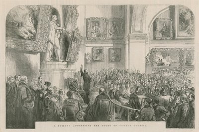 Monsieur Kossuth dirigiéndose al Tribunal del Consejo Común de English School