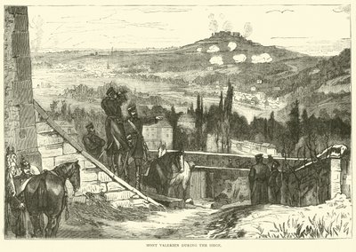 Mont Valerien durante el asedio, octubre de 1870 de English School