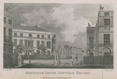 Montague House, Portman Square, Londres de English School