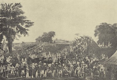 Ceremonia de Montem en Salt Hill, 1838 de English School
