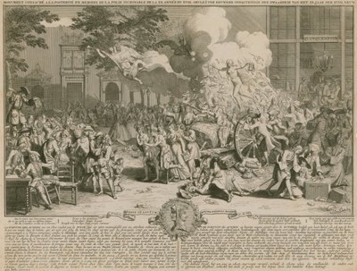 Monumento consagrado a la posteridad en memoria de la increíble locura del año 20 del siglo XVIII de English School