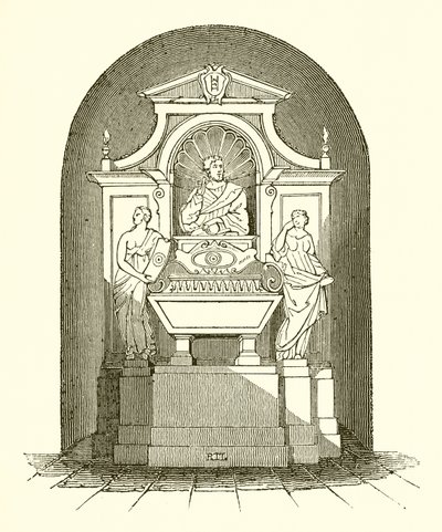 Monumento de Galileo en la Iglesia de Santa Croce en Florencia de English School