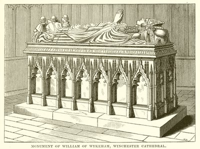 Monumento de Guillermo de Wykeham, Catedral de Winchester de English School