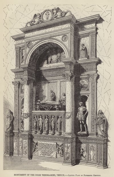 Monumento del Dogo Vendramini, Venecia, última parte del siglo XV de English School