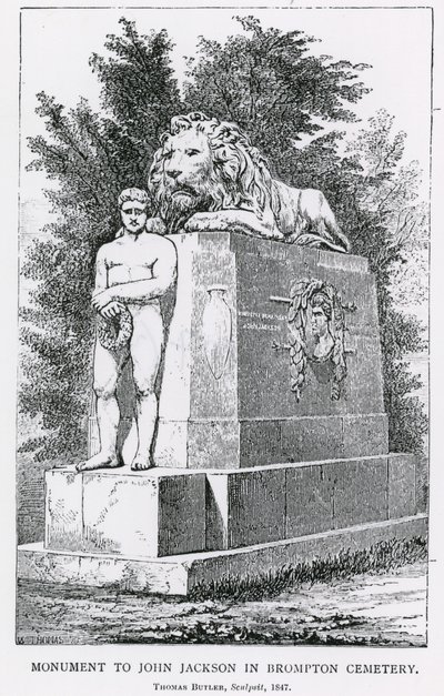 Monumento a John Jackson en el Cementerio de Brompton de English School