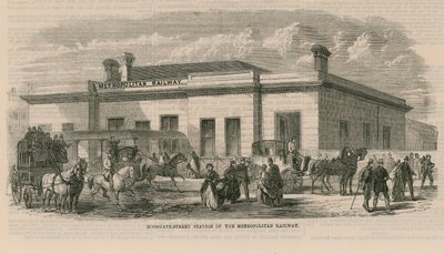 Estación de Moorgate Street del Ferrocarril Metropolitano de English School